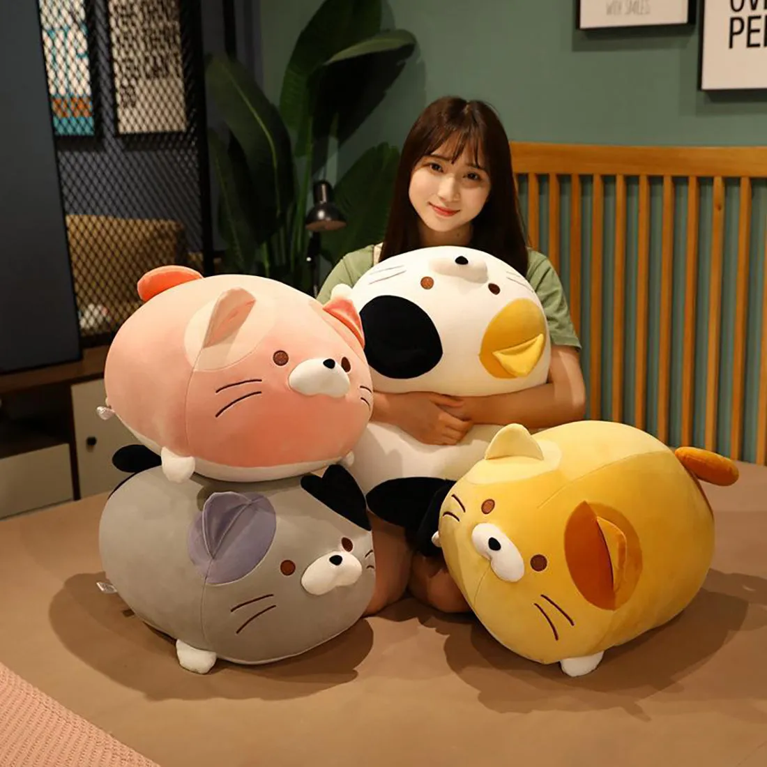 Adorable Chubby Cat Plush Toy