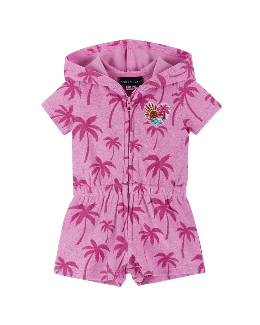 Andy & Evan French Terry Hooded Romper