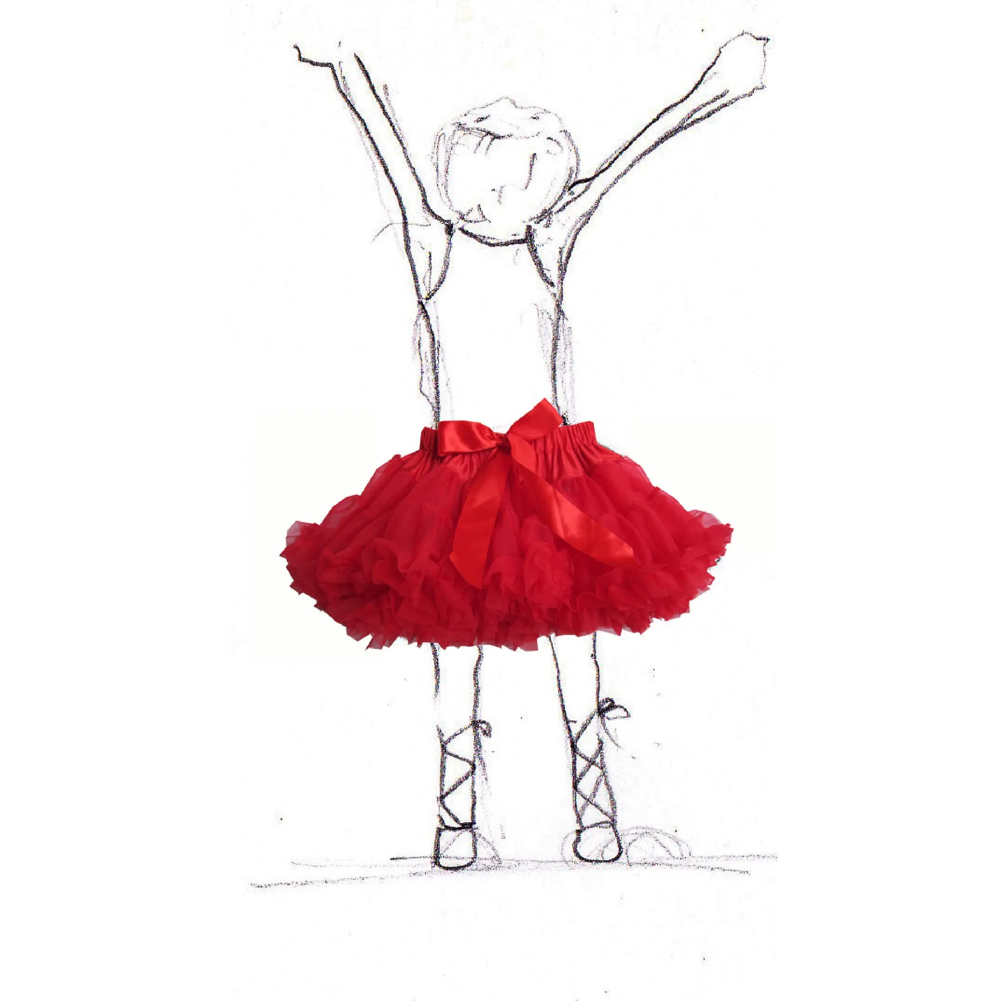 Baby / Toddler Petticoat - Red