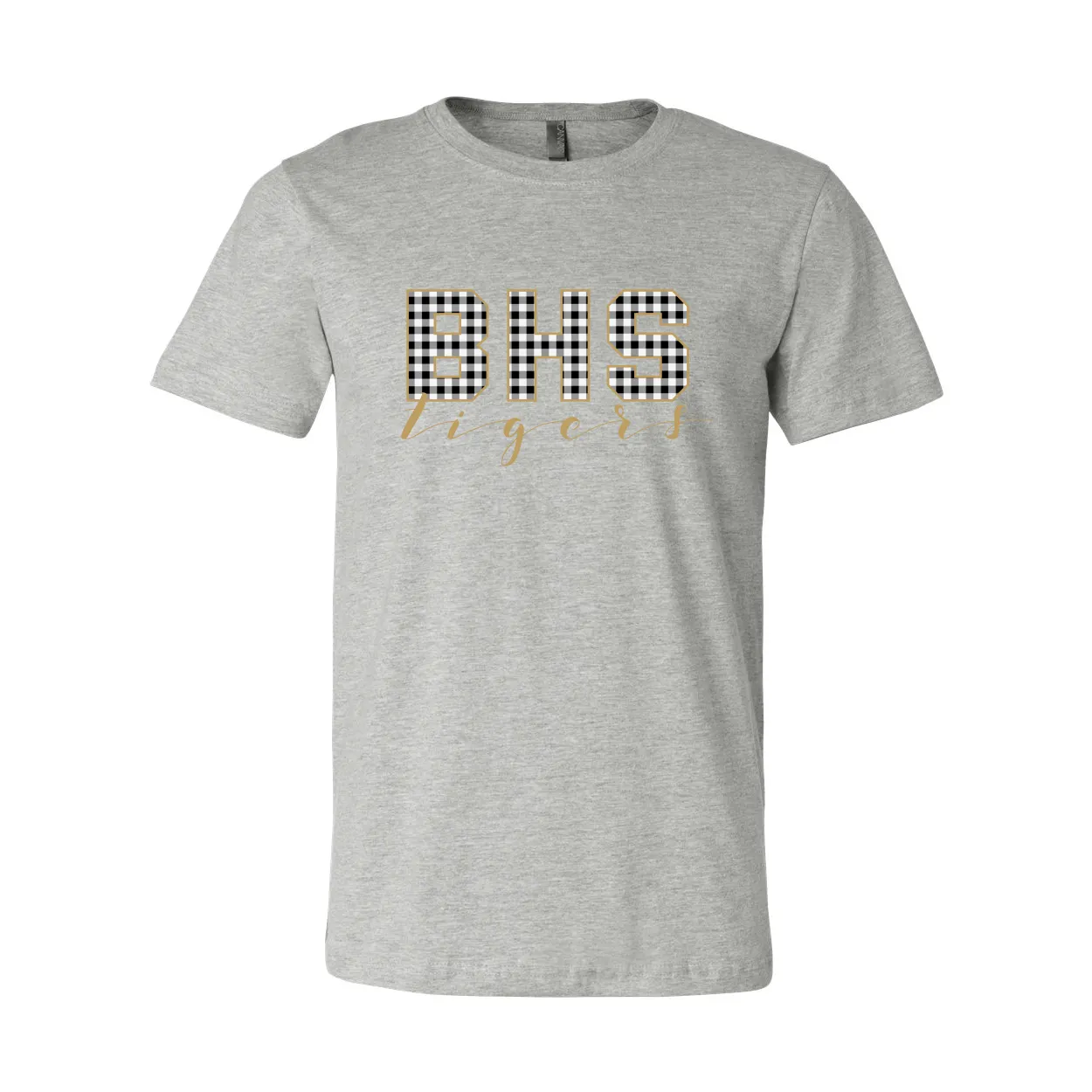 BHS Gingham Print T-Shirt