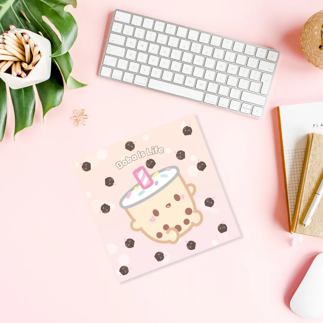 Boba Is Life With Tapiyoca Art Print/Note Card