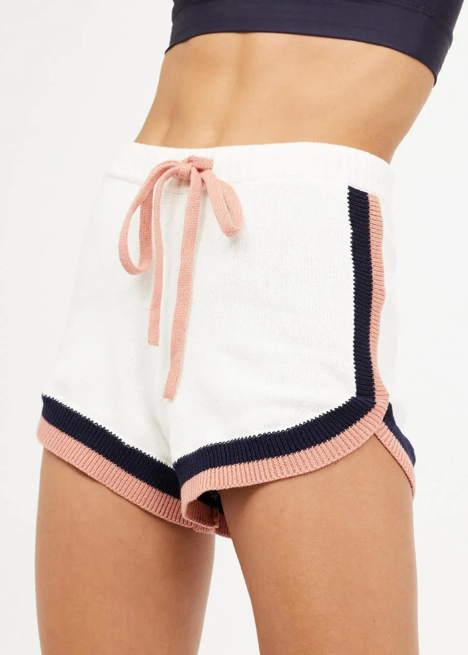 Boo Knit Short, White