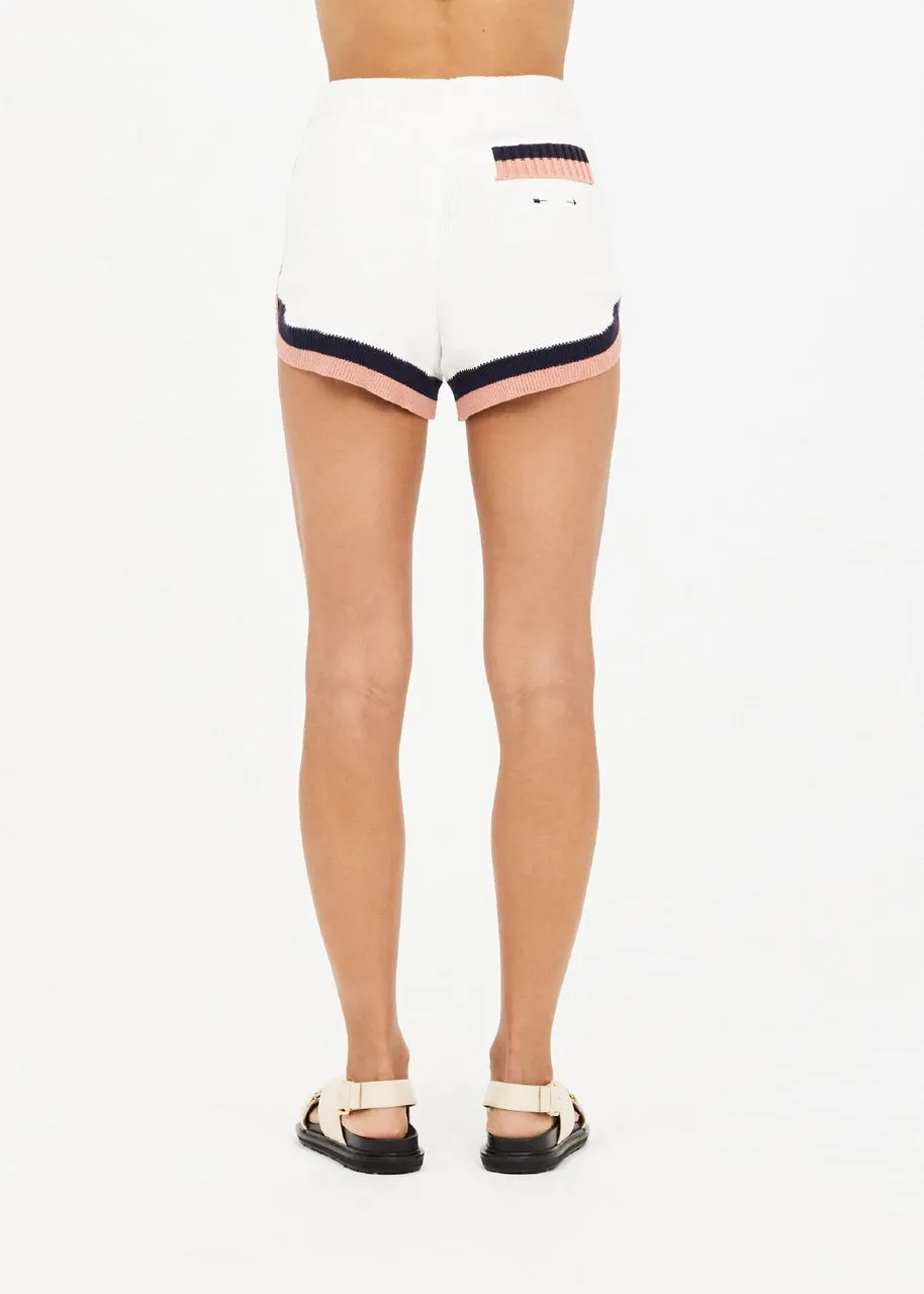 Boo Knit Short, White