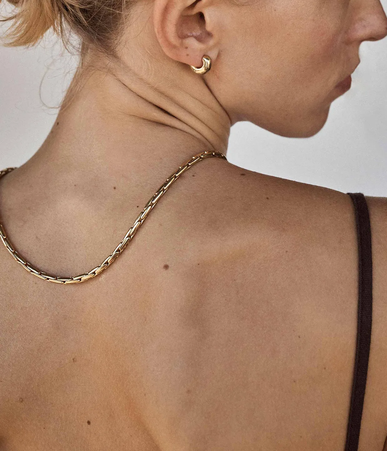 Boston Link Necklace in Gold