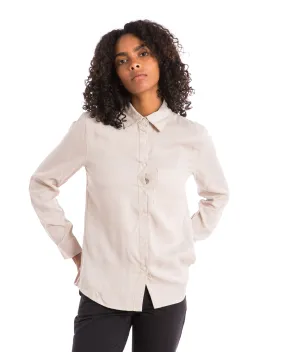 Boxy Button Up Shirt Fog