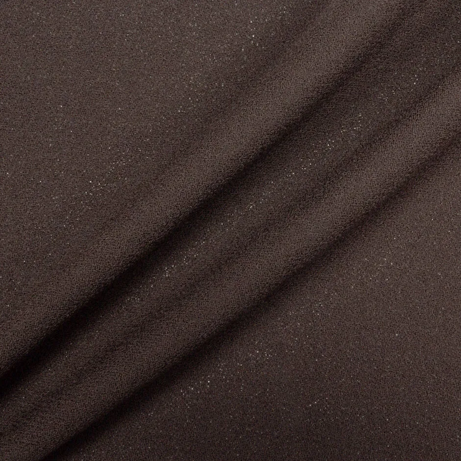 Brown Single Wool Crêpe