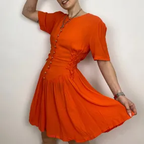Button Up Mini Dress - MEDIUM