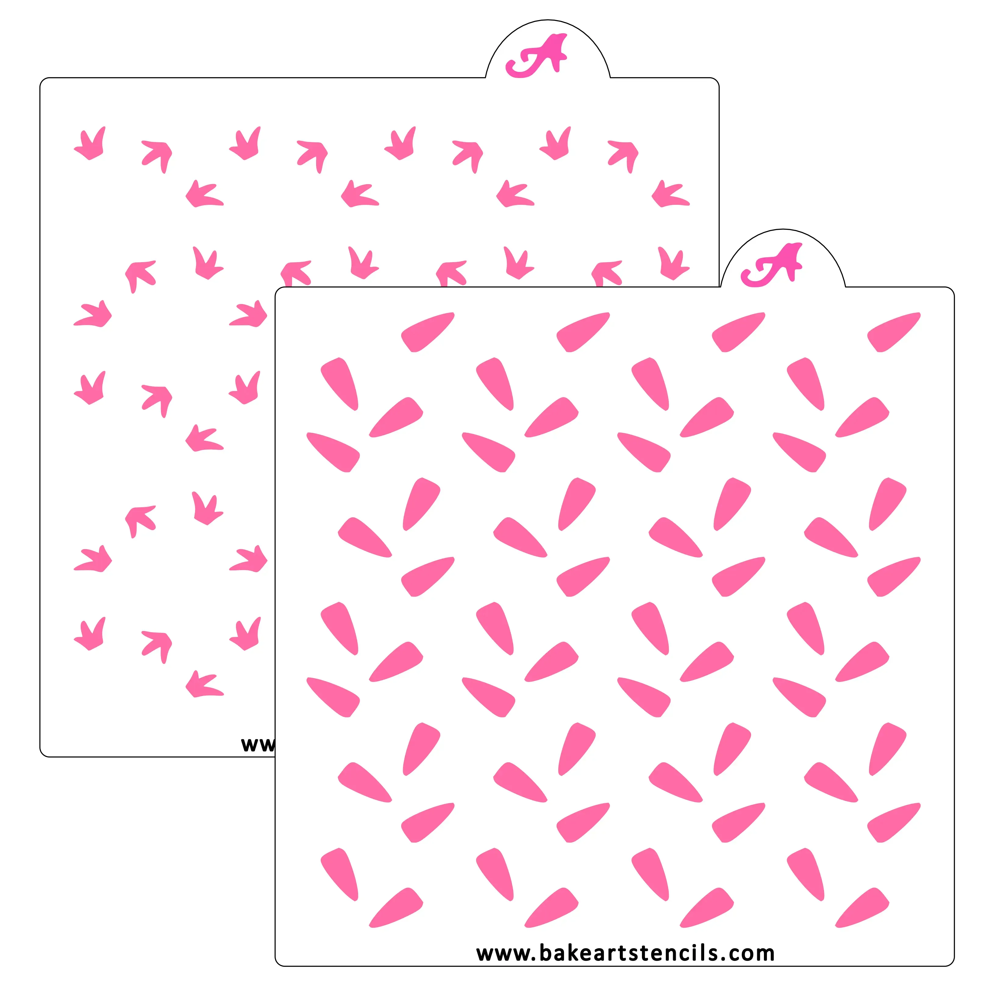 Carrot Pattern Cookie Stencil Set