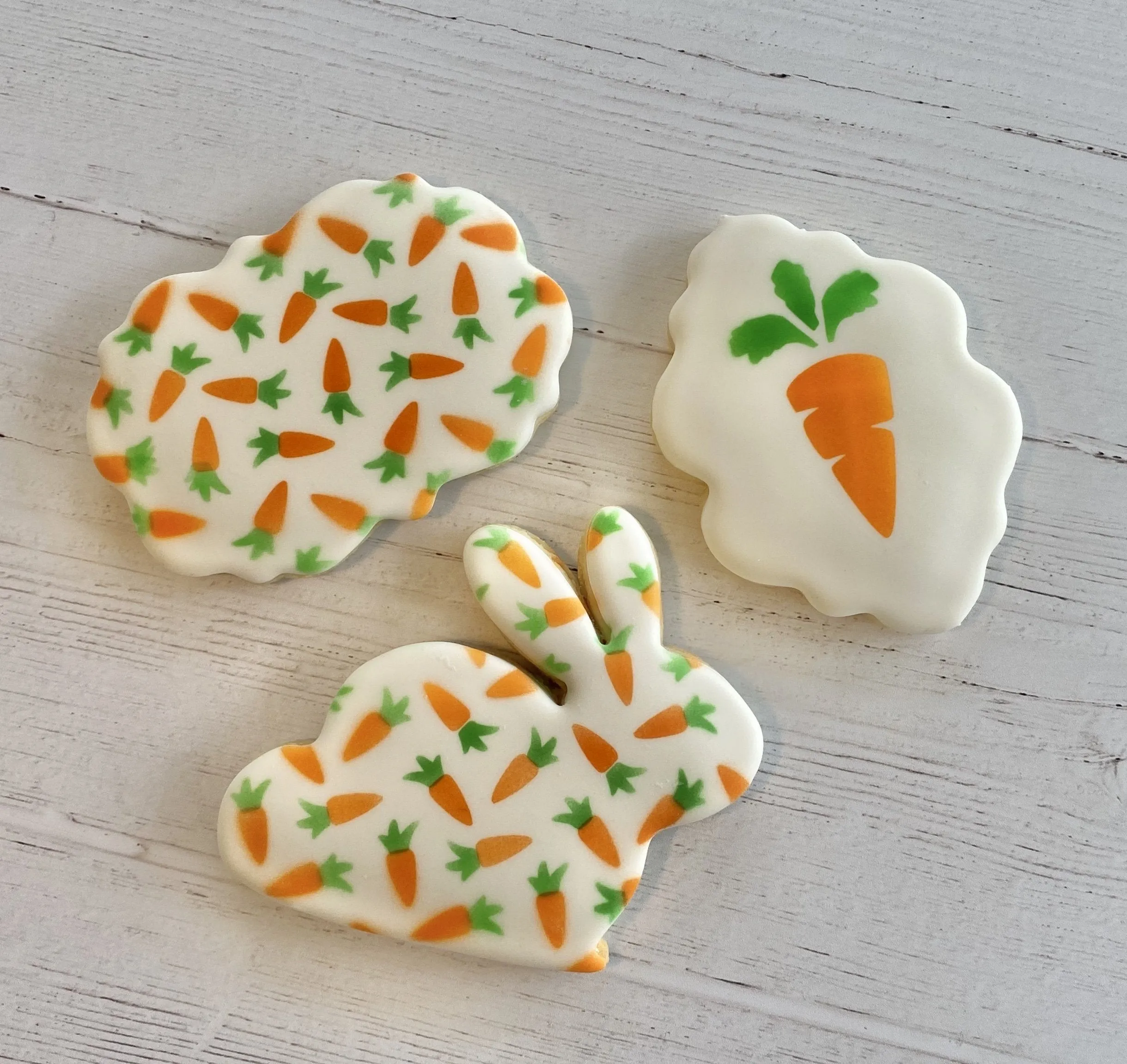 Carrot Pattern Cookie Stencil Set
