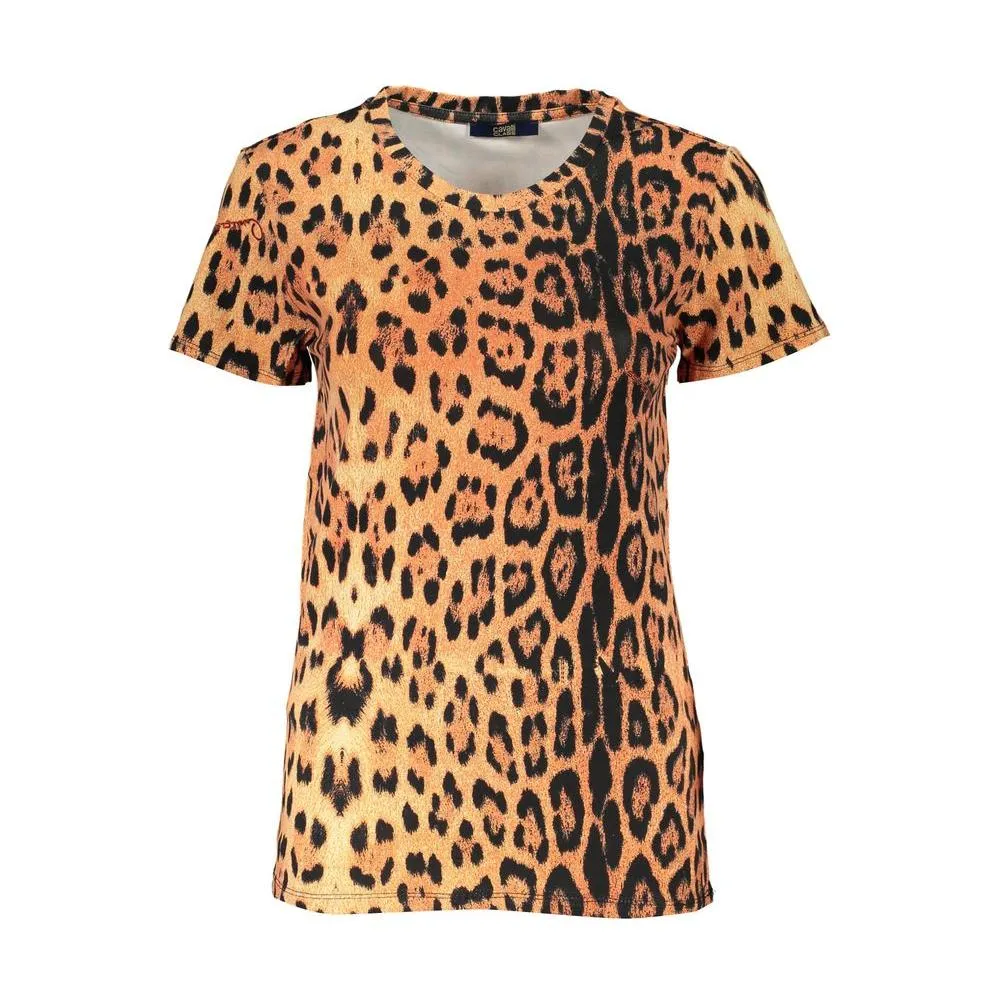 Cavalli Class Orange Cotton Tops & T-Shirt