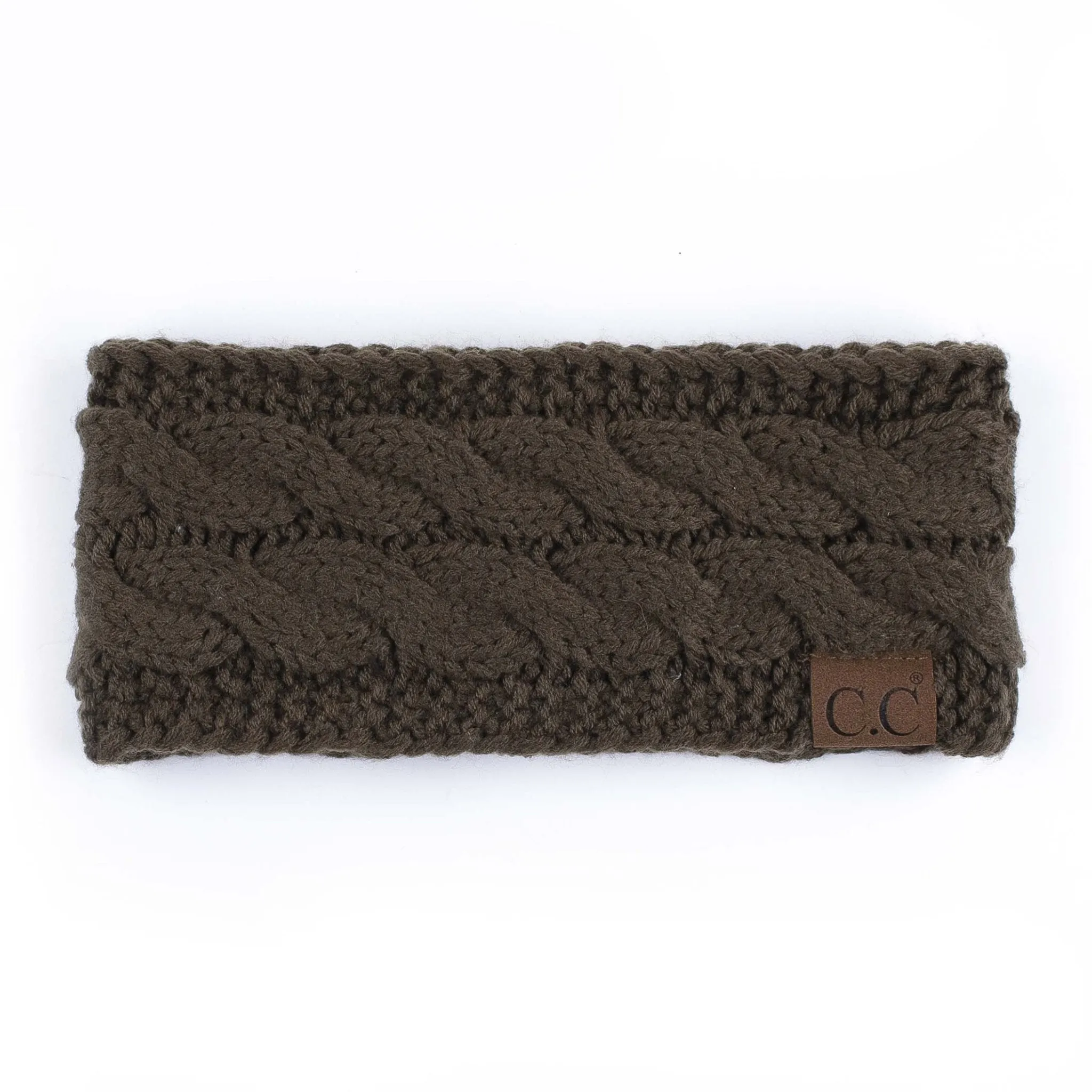 CC Brand Cable-Knit Lined Head Wrap for Women Hair Accessories