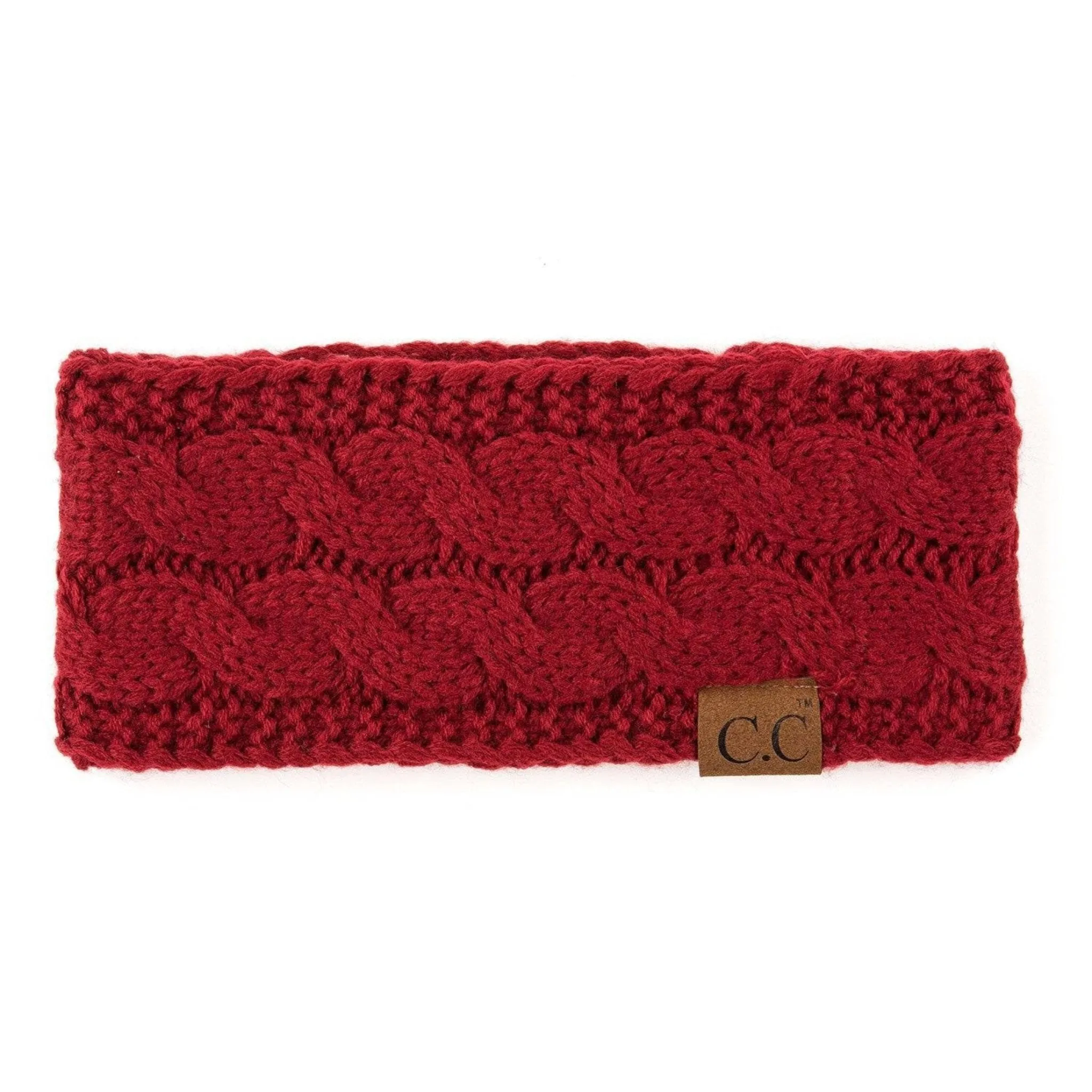 CC Brand Cable-Knit Lined Head Wrap for Women Hair Accessories