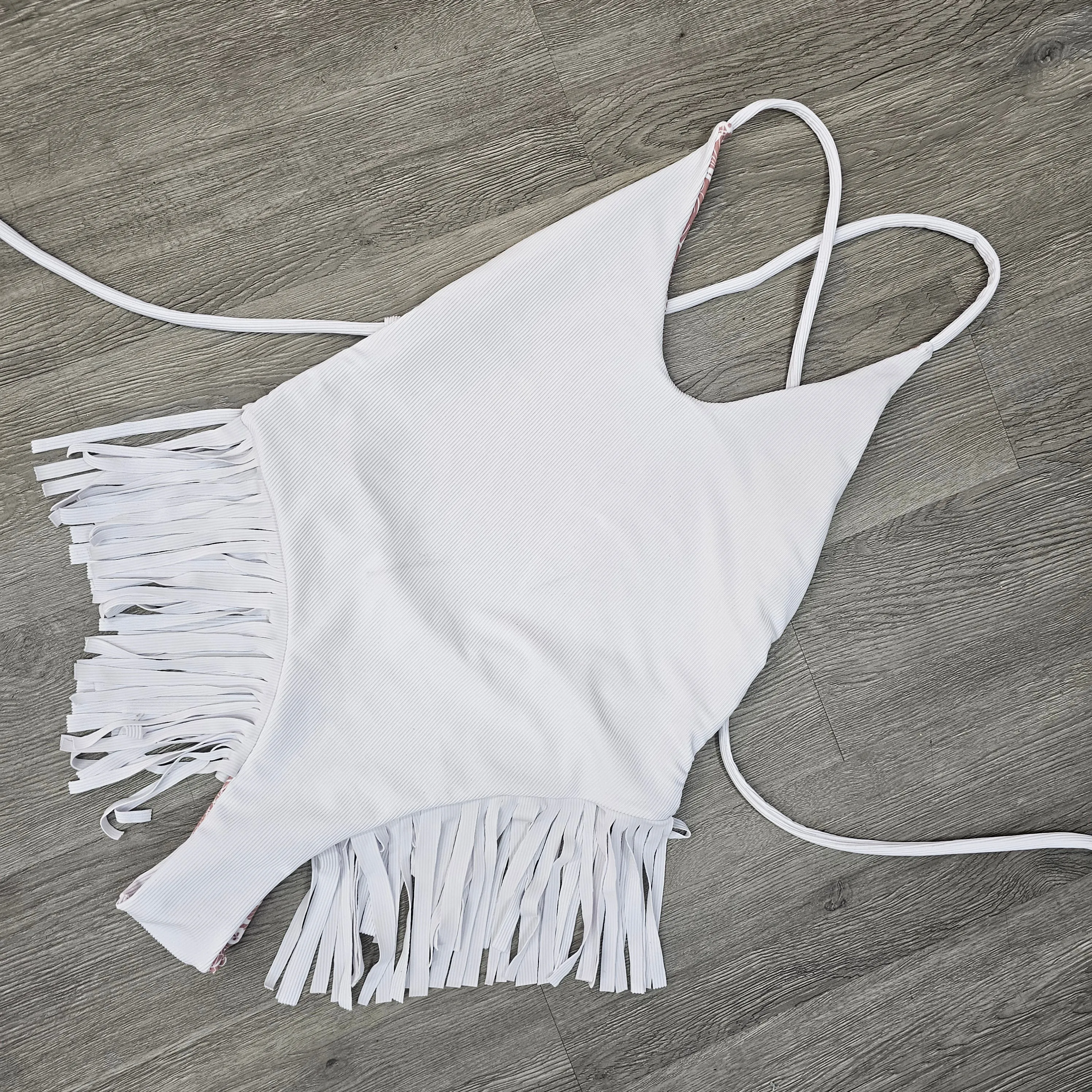 Country Lace Ribbed Thong One piece
