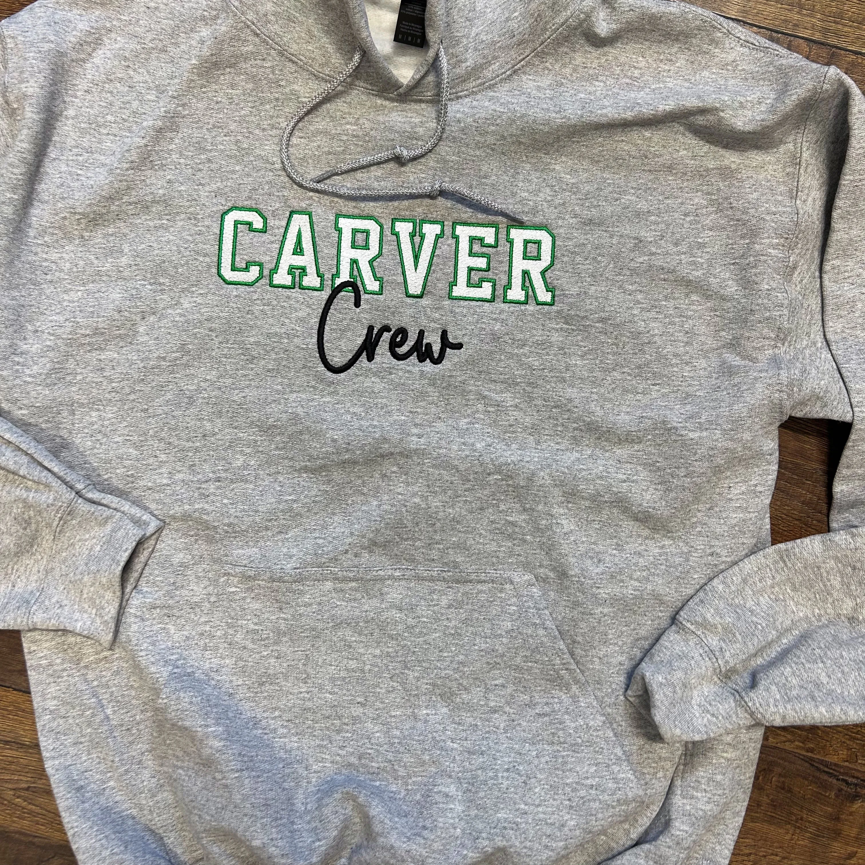 Custom Crew Team Mascot Hooded Sweatshirt