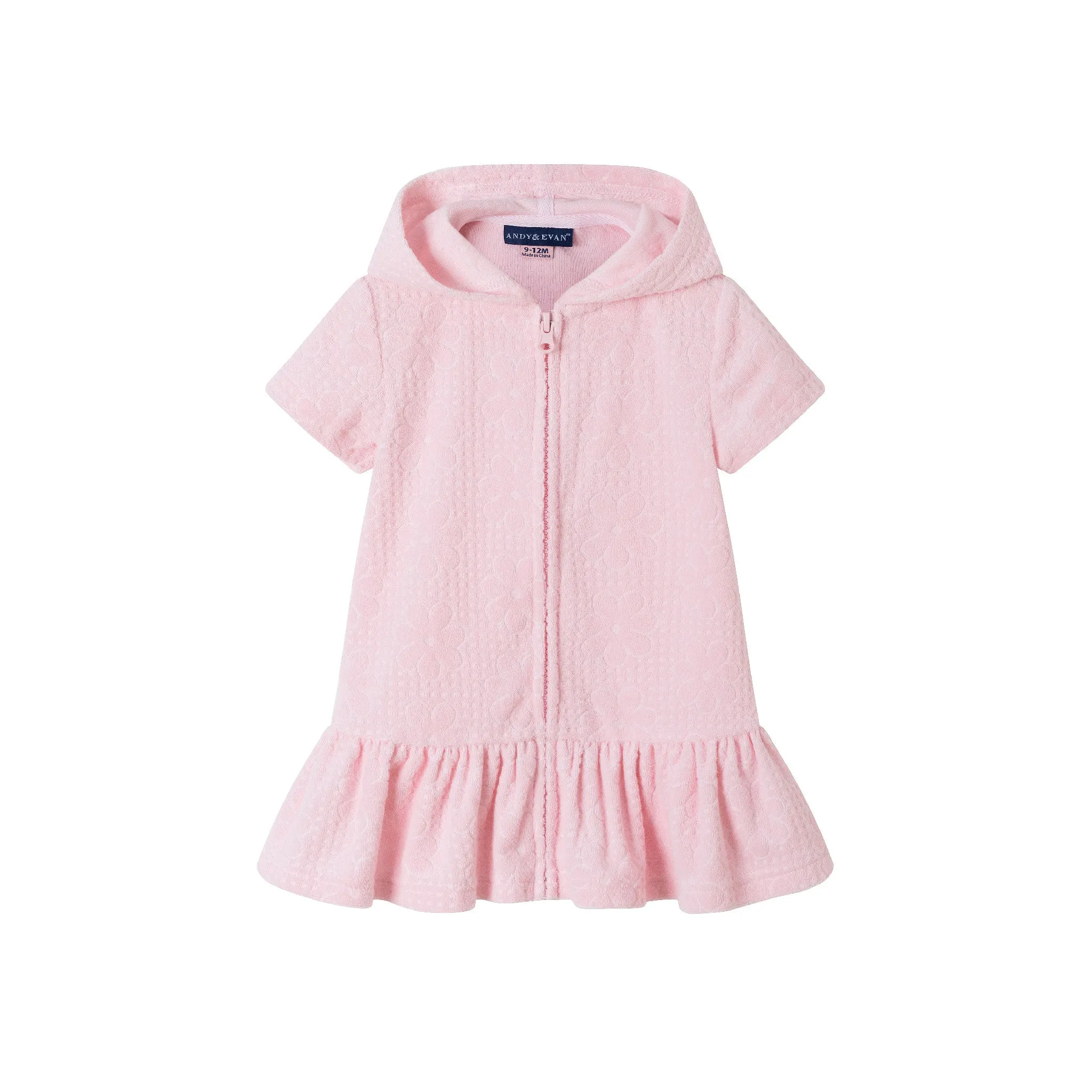 Infant (0-24M) Hooded French Terry Cover Up | Pink Floral