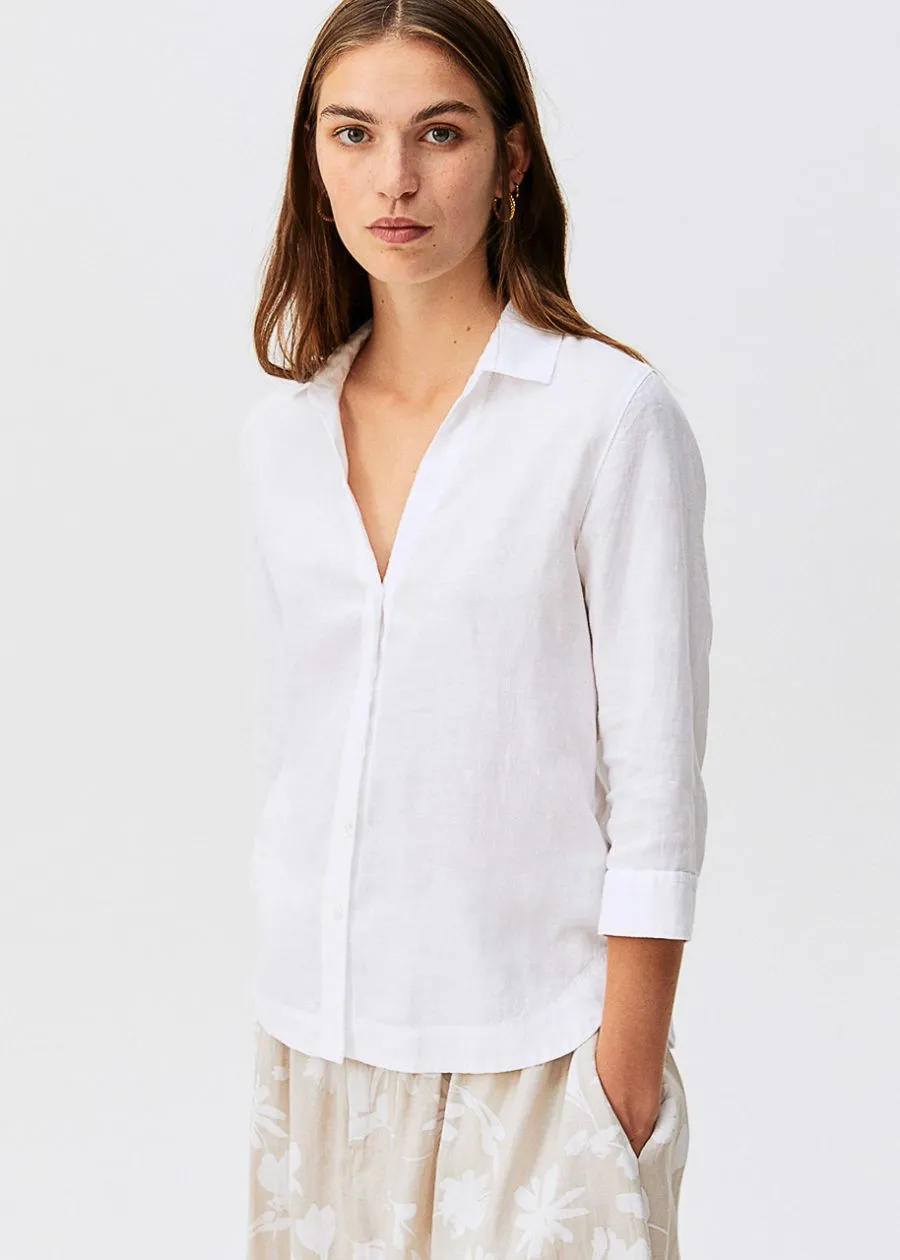 Linen Shirt - Beige