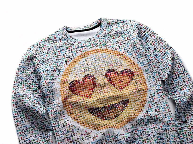 Men's Emoji Heart Eye's Sweater