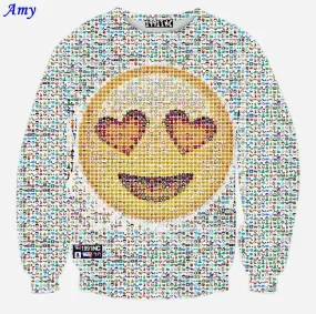 Men's Emoji Heart Eye's Sweater
