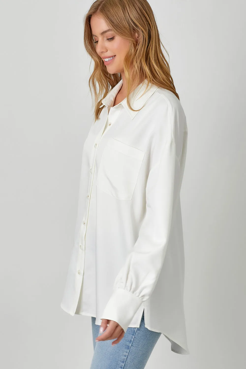 Oversized Button-Up Shirt