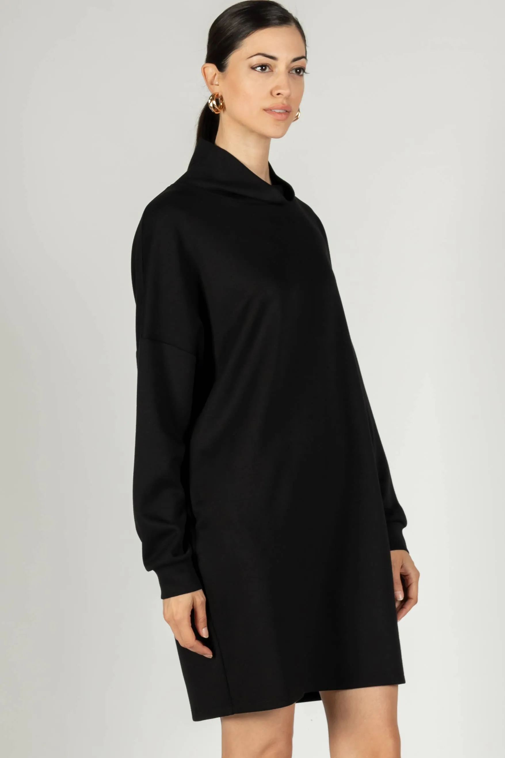 p cill Butter Modal Cowl Neck Dress