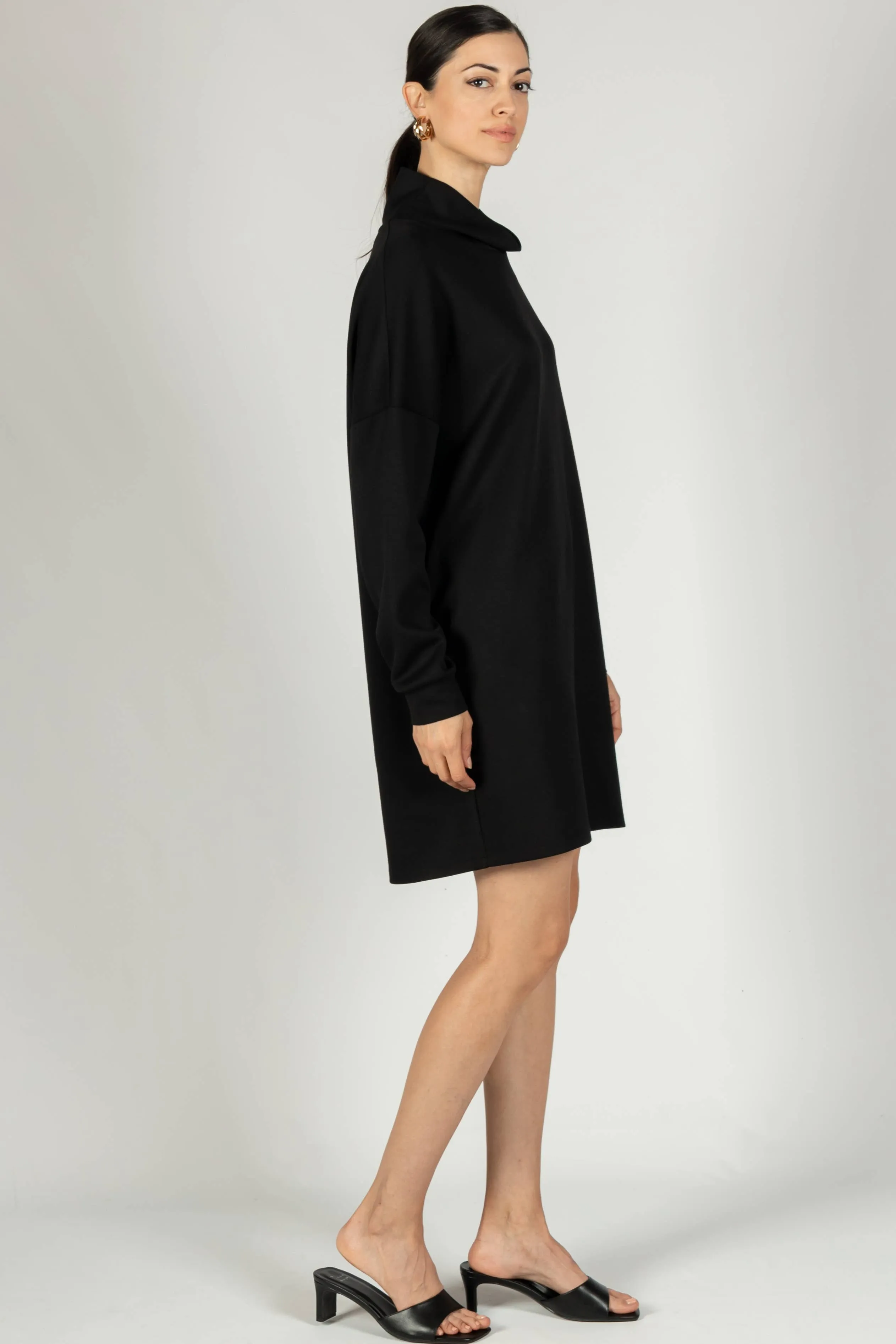 p cill Butter Modal Cowl Neck Dress