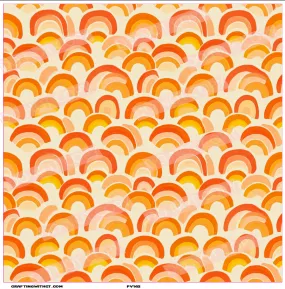 PV162 orange rainbows sheet