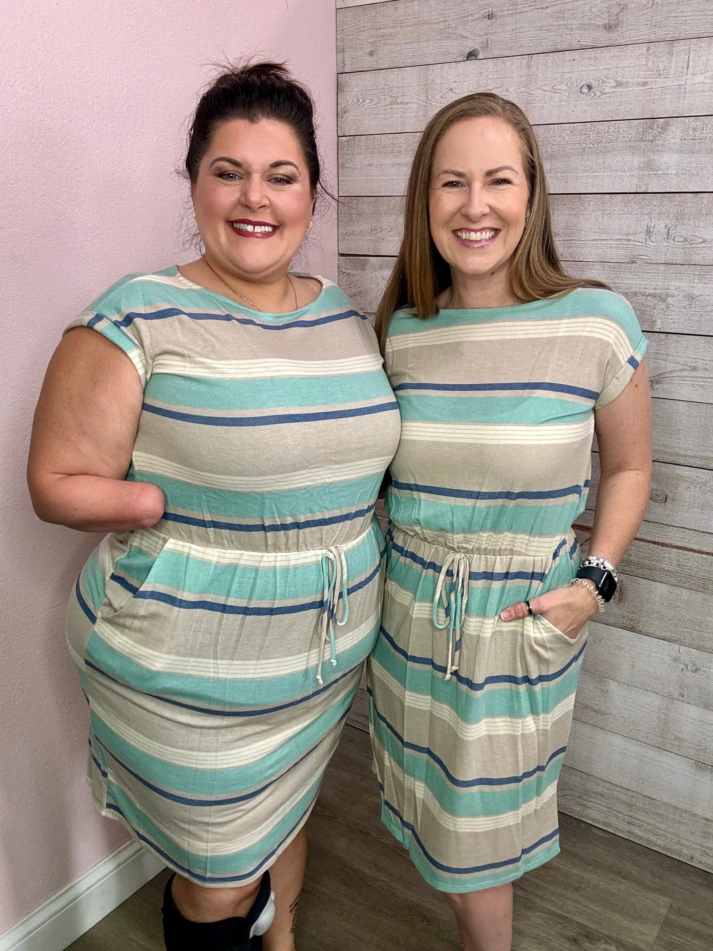 "Summer Dreaming" Comfortable Striped Dress **FINAL SALE**