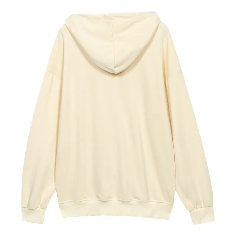 Wjczt Letter Printing Yellow Sweatshirt Women Hoodie Autumn TOPs Streetwear Harajuku Baggy Fashion Thickened Clothes Cotton Pullover