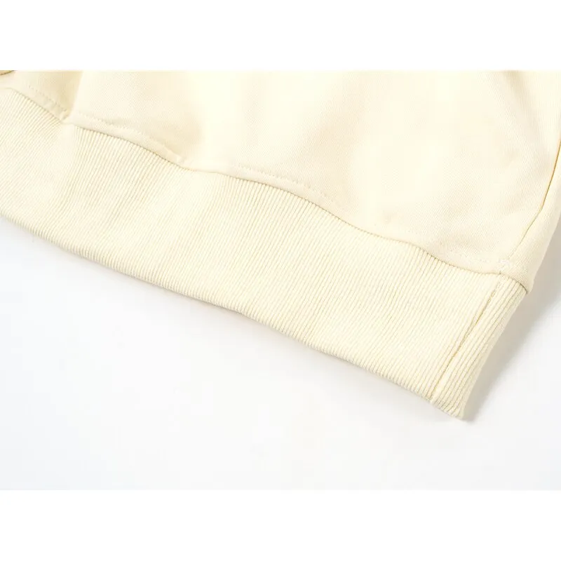 Wjczt Letter Printing Yellow Sweatshirt Women Hoodie Autumn TOPs Streetwear Harajuku Baggy Fashion Thickened Clothes Cotton Pullover