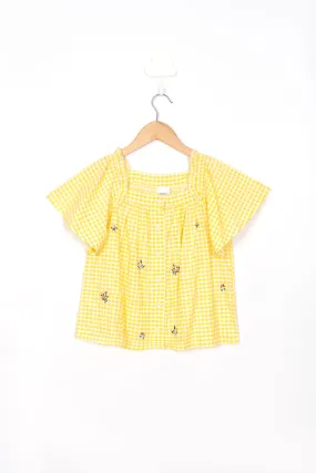 Yellow Embroidery Shirt