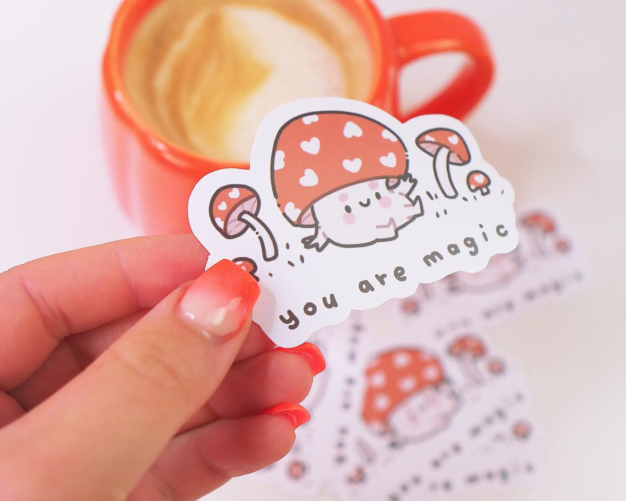 You are Magic - Kawaii Mushroom Die Cut Sticker